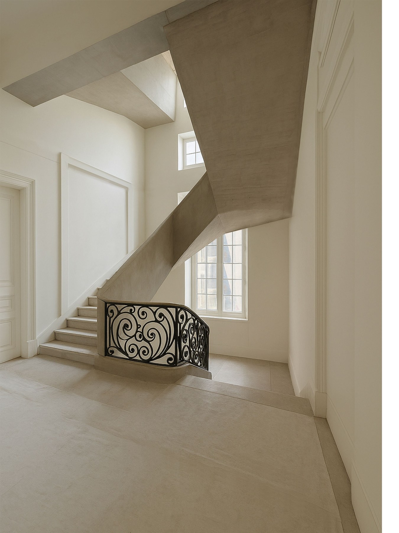 Escalier, perspective du projet
